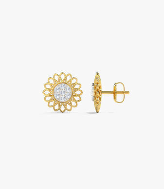 Evie Detachable Diamond Stud Earrings